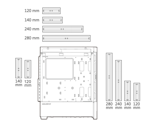 Cougar Duoface Black Mid Tower Computer Cases